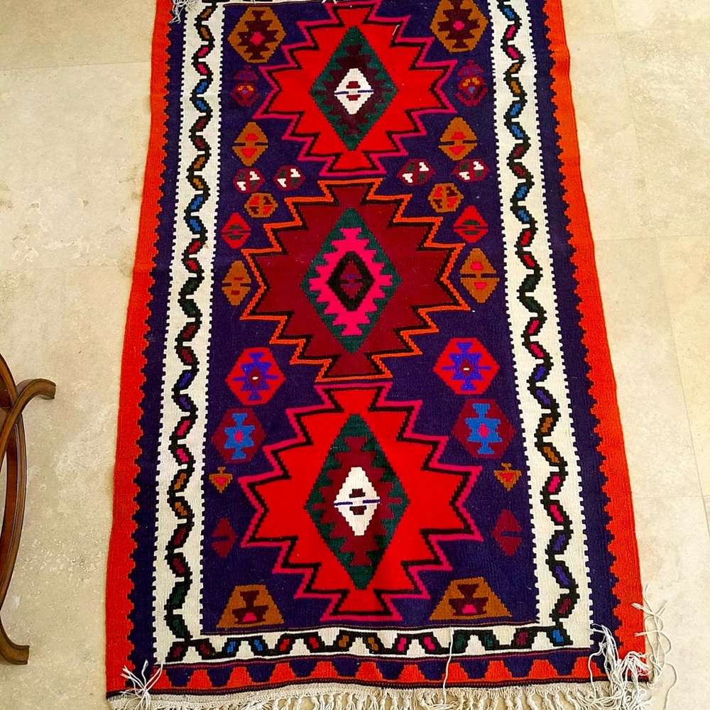 Persian Carpet, Handwoven Woolen “Kilim”